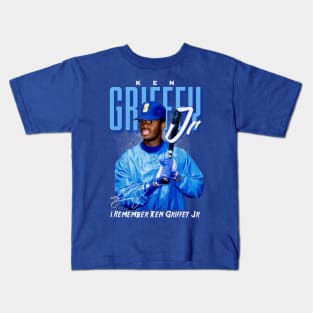 Ken Griffey Jr The Kid Basketball Legend Original Aesthetic Tribute 〶 Kids T-Shirt